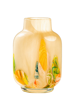 ins风渐变中古琉璃花瓶高级感