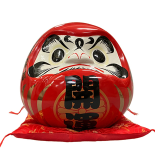 开业创意礼品日式店铺装饰复古家居玄关摆件开运招财达摩陶瓷钱罐