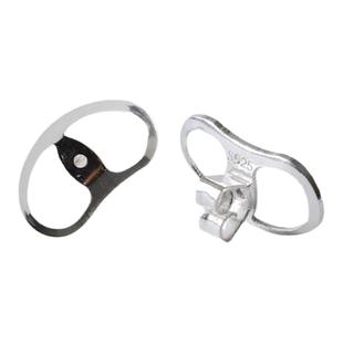 S925纯银 超大号耳堵 大孔防过敏蝴蝶耳帽耳壁大珠耳钉防外翻防滑