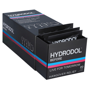 澳洲进口hydrodol小黑盒养护肝防宿醉快速醒酒氨基酸解酒胶囊20粒