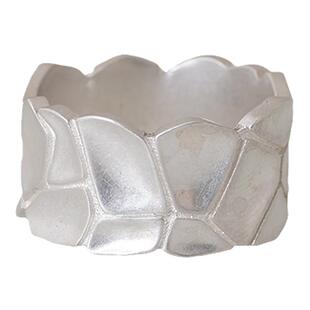 VIXTORM® Gemini双生花纯银戒指 s925纯银情侣款指环 树叶形对戒