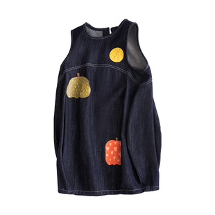 Viciusss丸社牛仔背带裙女童2025新款秋装洋气女孩巨好看连衣裙子