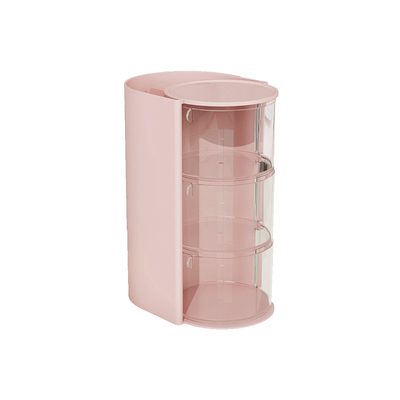 杂货先生透明防尘旋转化妆收纳筒