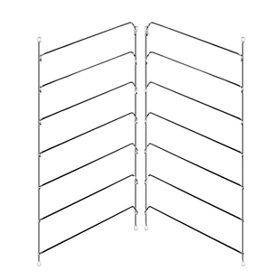 衣橱柜门样板架色板钩展板钩色板展示架钩子连体式层板托亮光黑色