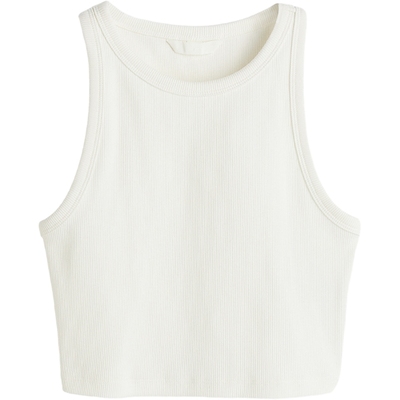 HM女装背心吊带春季热辣欧美女孩穿搭休闲短背心1049251