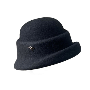 赫本风羊毛礼帽女秋冬季优雅气质保暖渔夫帽子高级感新款时尚盆帽