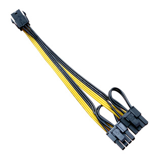 6Pin/8pin转双8pin电脑显卡电源线 6+2供电线 一分二延长线转接线