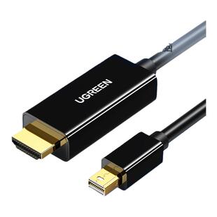 绿联minidp转hdmi高清线电脑转接头电视显示器屏4K投影仪迷你dp雷电macbook视频连接线通用surface笔记本电脑