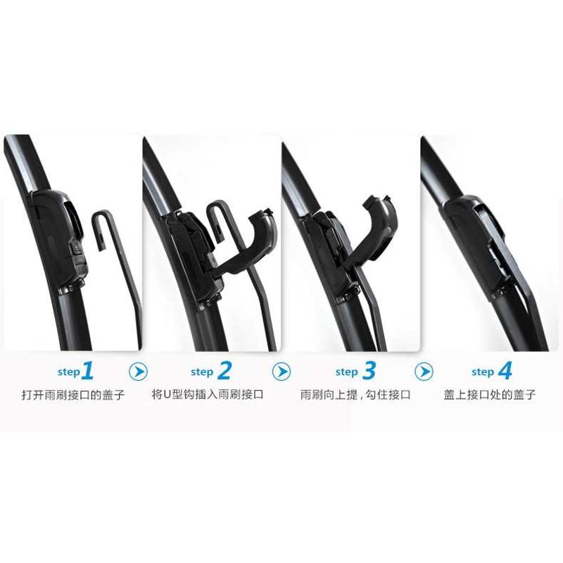 适配道爵开括者S/易咖X3X5X6电动四轮车配件雨刷刮器片玻璃胶条