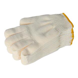 黄棉手套棉盖涤外棉内丝劳保棉线尼龙混纺耐磨加厚男劳动干活工作