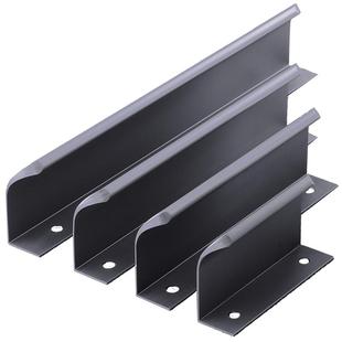 灰色隐形拉手柜门嵌入式暗藏防撞把手通体衣橱柜门拉手抽屉门把手