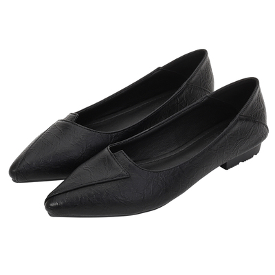 工作鞋女黑色2021新款鞋女尖头