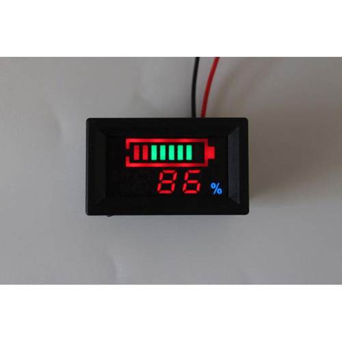 24v36v48v60v72108V120V电动车电量表锂电池铅酸电池外置电压表