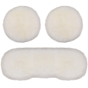 新款纯羊毛汽车坐垫皮毛一体单片冬天毛垫冬季保暖无靠背真毛座垫