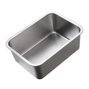 304托盘不锈钢长方形盘子平底蒸盘铁油炸盆盒卤菜盆带盖加深加厚