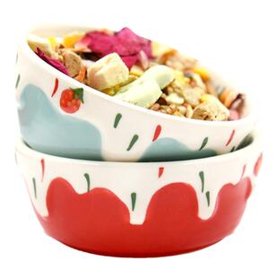 仓鼠食盆专用陶瓷食盆金丝熊吃饭防扒打翻小宠专用食盒陶瓷用品