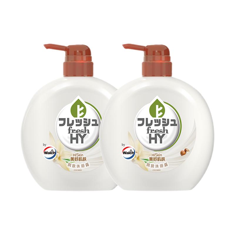 菁华乳木果油润肤沐浴露500ml*2瓶润肤透亮仿SPA沐浴感大香水润线