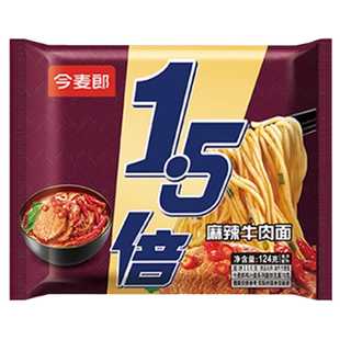今麦郎方便面1.5倍红烧牛肉面超大面饼袋装泡面批发拉面香辣酸菜