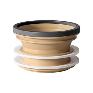 一体式加长加厚马桶法兰密封圈防臭配件硅胶排水管底座坐便器下水