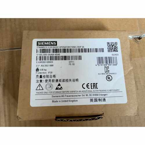 西门子SINAMICSS120基本操作面板型号6SL30