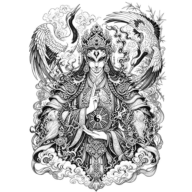草本纹身贴两周持久防水防汗