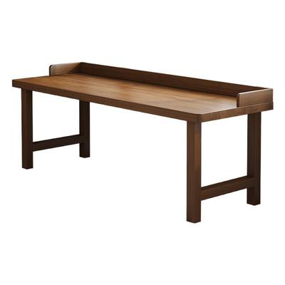 实木双人书桌带围挡家用长条桌