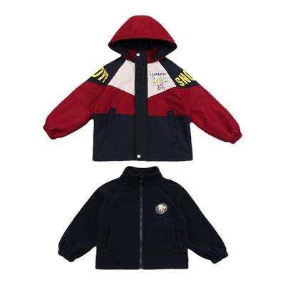 奥特曼外套冲锋衣男童连帽秋冬