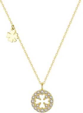 四叶草金色轻奢高级感项链