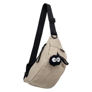 2023新款日系原宿ins工装风大容量斜挎包女大学生上课包通勤包男