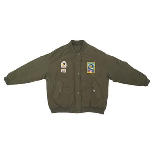 云朵工厂经典飞行员夹克棉服休闲秋冬情侣棉外套男女款棒球领棉衣