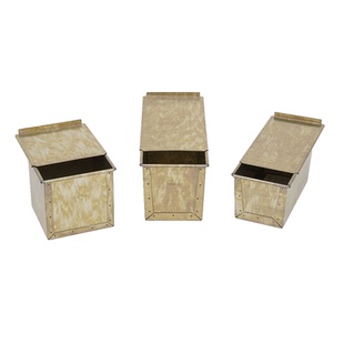 日本1斤1.5斤千代田金属联名长方形12cm正方形吐司盒烘焙面包模具