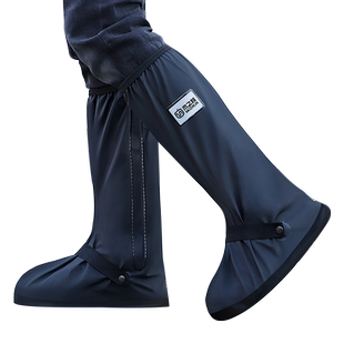 雨鞋套防水防滑加厚耐磨男款防雨鞋套外穿水鞋女高筒下雨套鞋雨靴