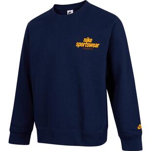【自营】NIKE耐克男子CLUBCREWGFX运动休闲套头衫卫衣HJ2174-451
