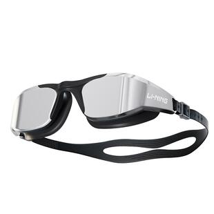 李宁中框专业泳镜高清镀膜近视游泳镜防水防雾男款专用装备潜水镜