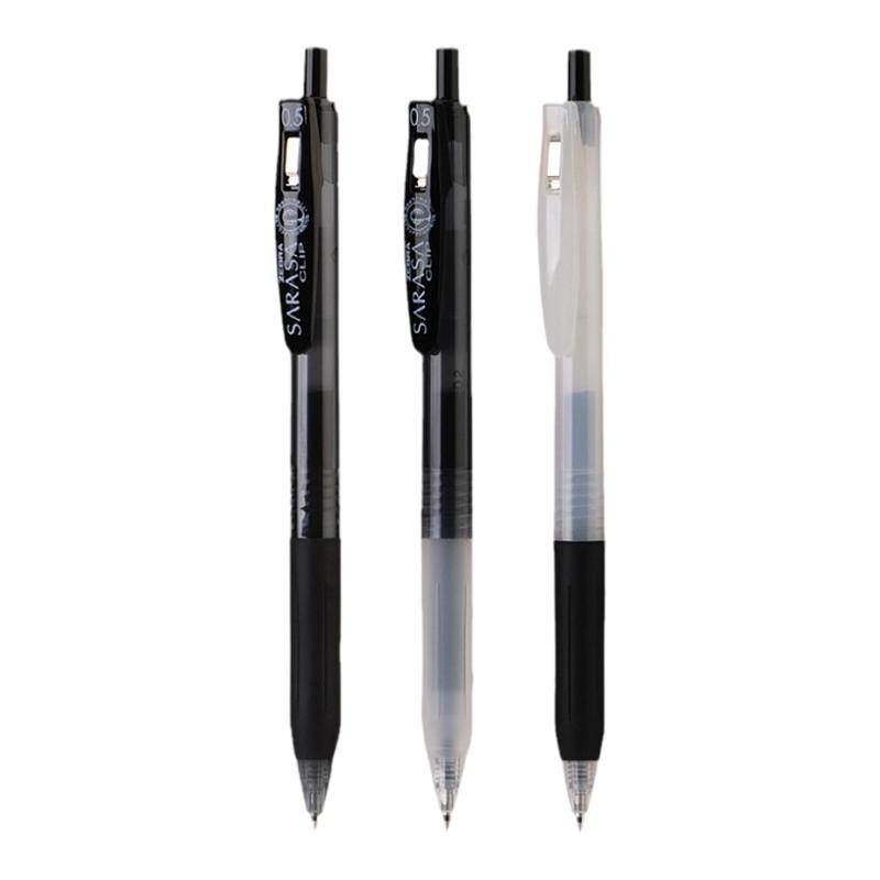 日本ZEBRA斑马JJ15中性笔黑武士迷雾笔红羽毛限量版考试刷题笔0.5