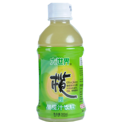 大世界橄榄汁夏季解渴饮料整箱果汁福建特产甘甜饮品300ml*12瓶