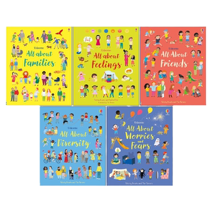 英文原版 All About Feelings/Families/Friends/Diversity/Worries and Fears5册 儿童情商培养启蒙精装绘本 英文版 进口原版书籍