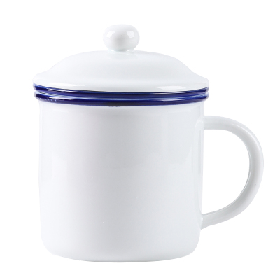 晨翔陶瓷水杯带盖茶水分离泡茶杯