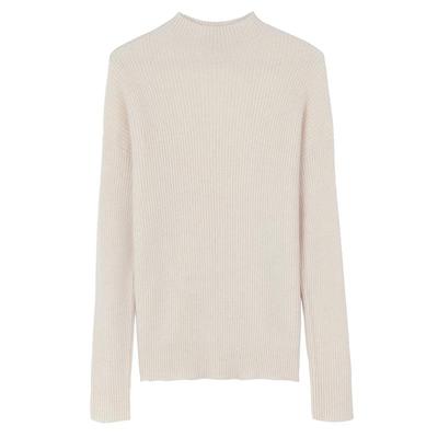 GOBI纯羊绒衫梯形领长袖