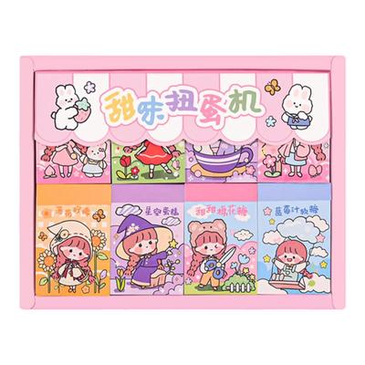 可爱卡通豆豆本贴纸女孩儿童贴画