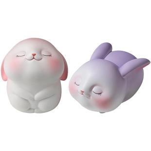 欢喜小将治愈系礼物可爱萌翻《欢喜兔》少女粉梦幻紫 生日礼物