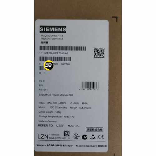 询价-6SL32240BE337UA0G120功率可维修