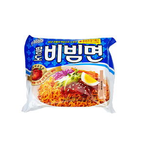 韩国进口paldo八道拌拌面韩式酸甜辣凉拌冷面干拌130g速食方便面