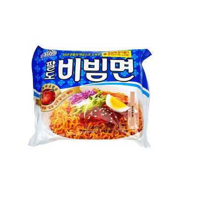 韩国进口paldo八道拌面韩式酸甜辣凉拌冷面干拌130g速食方便面
