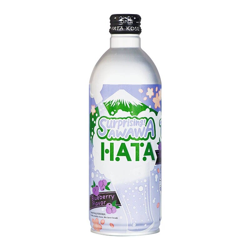 日本原装进口哈塔波子汽水动漫版500g*24铝罐装果味汽水碳酸饮料