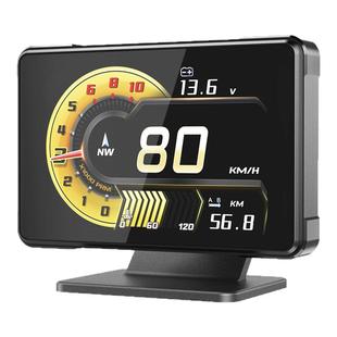 hud抬头显示器OBD液晶仪表多功能车速转速水温油耗双模双系统A91