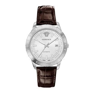 【情人节礼物】VERSACE范思哲全自动机械表男 瑞士皮带商务手表男