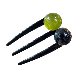 简约三齿发簪女2025新款高端簪子日常通勤发钗丸子头盘发插梳头饰