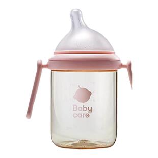 babycare歪头奶瓶新生婴儿6个月1岁以上宝宝PPSU吸管直饮嘴防胀气