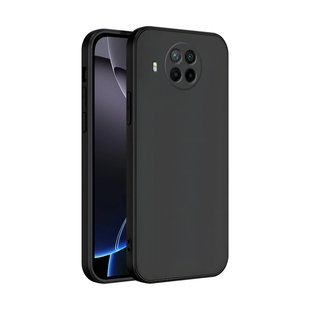 皑晨适用于红米Note9Pro手机壳hm软胶m2007j17c保护套Hongmi商务miui纯色redmiNote9Pro简约M2007J17C全黑色